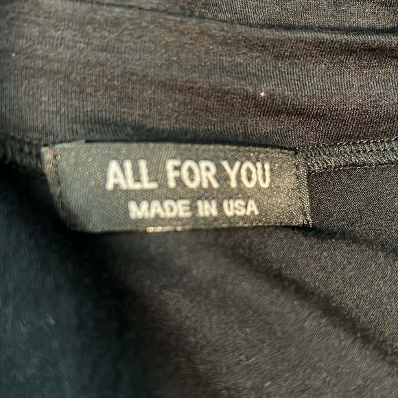 NWOT ALL FOR YOU brand Black Floral Long Sleeve Lightweight Draped Cardigan - Picture 6 of 8